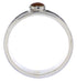 Silver Apple Coral Southwest Stackable Ring Size 5 UX34612